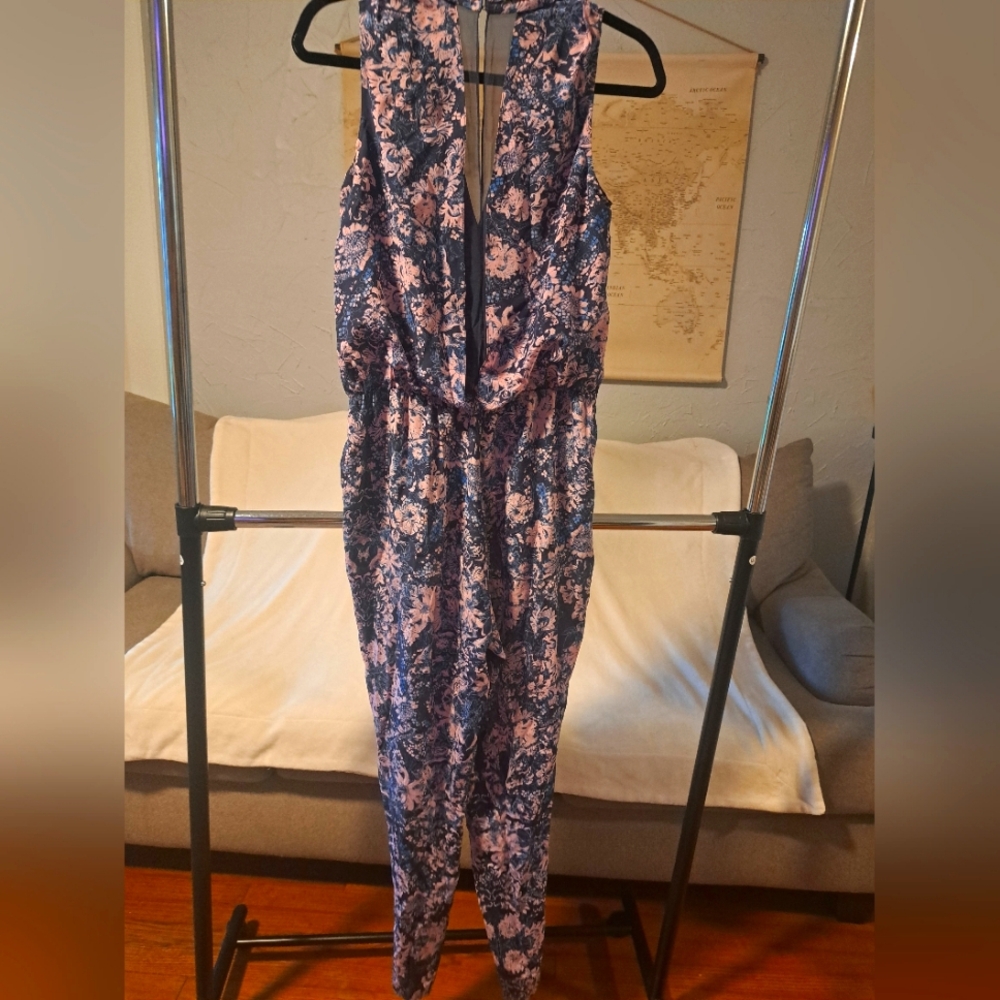 Rebecca Taylor floral silk romper, size 6